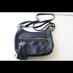 MICHAEL KORS Black Fringe Purse